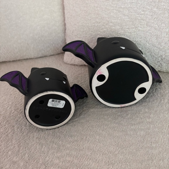Bath & Body Works Black and Purple Glitter Bat Candle and...